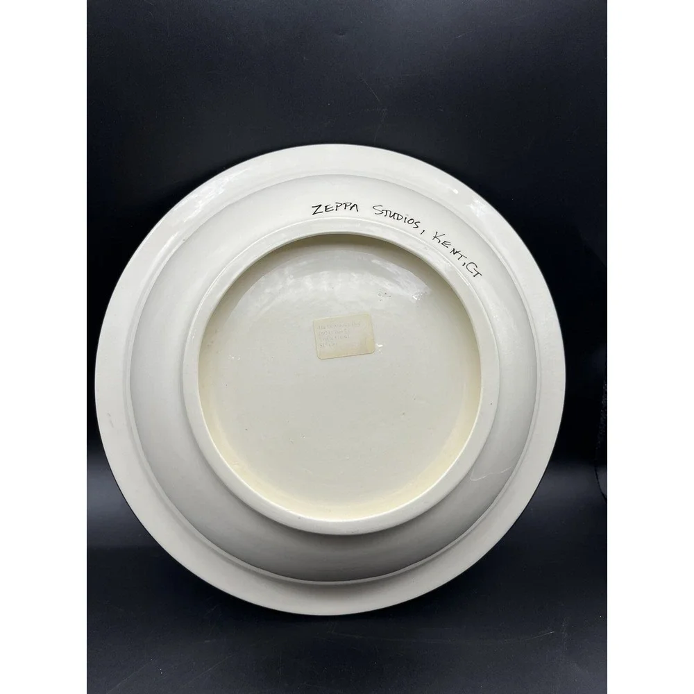 Zeppa Studios Yorkshire Handpainted Custom Ceramic Serving Bowl 12